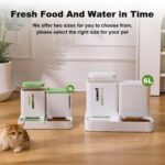 ZOMISIA Automatischer Futterspender 3L 2-in-1 – Schwerkraft Futterautomat für Katzen & Hunde – Bild 7