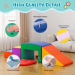 Lischwert Schaumstoff-Bausteine 6er Set – Farbenfrohe Grossbausteine für Kleinkinder – Bild 2