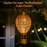 JOYCREATOR Solarlaterne 2er Set – IP65 Heissluftballon Design für Garten & Balkon – Bild 6