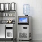 HOMCOM Kommerzielle Eiswürfelmaschine 36 kg/24H – Selbstreinigend mit LCD & Edelstahl – Bild 6
