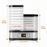 COOCHEER Dörrautomat mit 8 Etagen & Temperaturregelung 50–70°C – Profi-Dehydrator für Fleisch, Obst & Gemüse – Bild 2