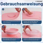 Twistshake Click-Mat Mini Grau – Anti-Rutsch-Geschirrset für Babys ab 6 Monaten – Bild 7