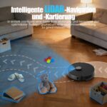 BOTLUXE E10+ Saug- und Wischroboter mit 8000Pa & LiDAR – Intelligente Reinigung für Tierhaare – Bild 3