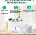 Parner Ersatzfilter für Katzenbrunnen – 3-Stufen-Filtration für sauberes Trinkwasser (12er-Pack) – Bild 7