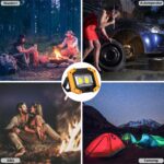 Edasion 30W LED Akku Strahler 2000 Lumen – Wiederaufladbarer Baustrahler mit USB-Powerbank (2er Set) – Bild 8