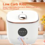 Akureo Low Carb Reiskocher 3L Digital – Zuckerarmreis mit 5 Funktionen & Timer – Bild 3