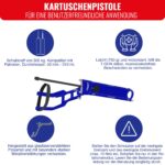 Tivoly T-Gun F300 Kartuschenpistole – Elektrowerkzeug-Adapter für Bohrmaschine & Schrauber – Bild 5