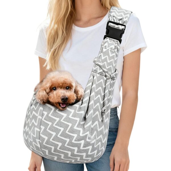 VGECEE Hundetragetasche bis 7.5 kg – Ergonomischer Hunderucksack mit Sicherheitssystem