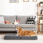 EHEYCIGA Orthopädisches Hundebett XL 112x81cm – Gelenkentlastung mit Egg-Crate-Schaum für grosse Hunde – Bild 7