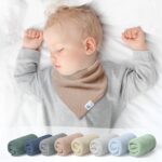 lulumoon Sabberlätzchen Baby Musselin 8er-Set – Dreieckstuch für Jungen & Mädchen – Bild 4