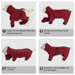 Cyponpy Hundemantel wasserdicht mit Beinen – Winterjacke mit Fleecefutter & Reflektoren – Bild 7