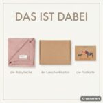 MOYO Babydecke Rosenquarz 70x90 cm – Atmungsaktive Baumwolldecke für Neugeborene – Bild 6