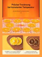 FOHERE Dörrautomat mit 5 Fächern & 360° Umwälztrocknung – Temperatur 35–70°C einstellbar – Bild 4