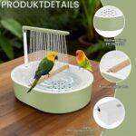 Automatische Vogeldusche mit Wasserfall – Vogelbad für Wellensittiche & Unzertrennliche – Bild 3