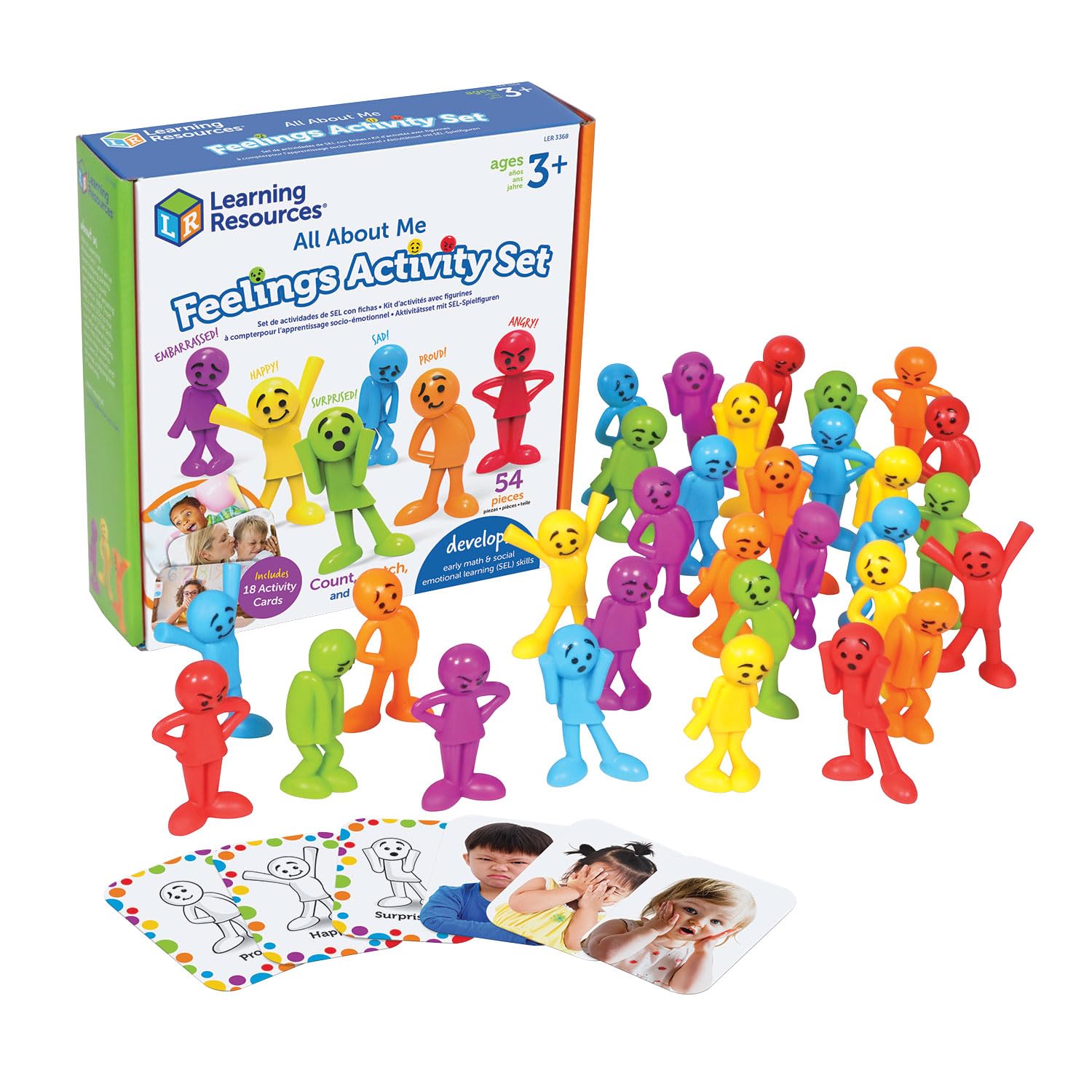 Learning Resources All About Me Gefühle-Lernset – 54 Teile Emotionstraining für Kleinkinder ab 3