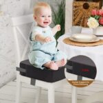 Aqash Sitzerhöhung für Kinder – 9,5 cm Höhenverstellung mit rutschfestem Boden & Sicherheitsgurten – Bild 3