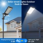 PEAKRO Solar-Straßenleuchte mit Bewegungsmelder & Fernbedienung – IP67 Außenleuchte für Garten & Parkplatz – Bild 4
