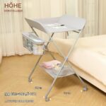 KARAOK Faltbarer Wickeltisch mit Rädern – 4-stufig verstellbar für ergonomisches Wickeln – Bild 5