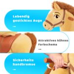 PonyCycle® Modell E Reitpferd auf Rollen – Hellbraun Grösse 4 (4-7 Jahre) – Bild 4