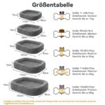 Pawk Orthopädisches Hundebett 89x63cm Mittelgrosse Hunde – Memory Foam mit 360° Nackenrolle – Bild 6