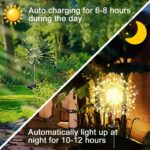 Joysing Solar Gartenleuchte Pusteblume mit 120 LED – 8 Modi Gartenstecker 2er Set – Bild 2