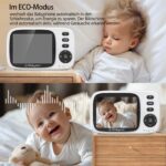 Babystar Babyphone 3.2" mit Kamera – Sicherer Baby Monitor ohne WLAN für zuhause – Bild 4