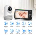 HelloBaby Babyphone mit Kamera – 5 Zoll Monitor, WLAN-frei, 30h Akkulaufzeit – Bild 2