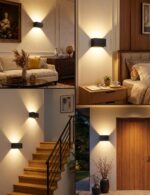 Ledronix LED Wandlampe mit G9 Austauschlampe – IP54 Aussen-Wandleuchte mit einstellbarem Lichtstrahl – Bild 7