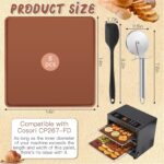 8er Set Silikon-Dörrschalen 35,6 x 35,6 cm – Wiederverwendbare Dehydrator-Matten mit Zubehör – Bild 3