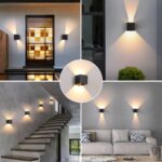 2er Set LED Wandleuchte mit Bewegungsmelder 12W – IP65 Aussen- & Innenleuchte KUKAK – Bild 2