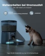 oneisall 3.5L WiFi Futterautomat für Katzen – APP-Steuerung & Portionskontrolle – Bild 7