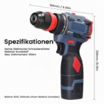 Utensy Akkuschrauber 16,8V mit 2x 1300 mAh Akku – Kompakt & kraftvoll für Heimwerker – Bild 2