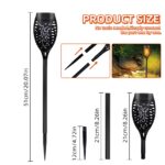 CNMTCCO Solar-Gartenfackeln 6er Set – Flammeneffekt Solarleuchten IP65 für Garten & Terrasse – Bild 3