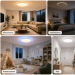 Yeelight Smart Deckenlampe 50cm – 4500 lm LED mit RGB-Backlight, Sprachsteuerung & App – Bild 9