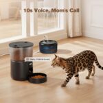VOUAAOOD 2-in-1 Futterautomat & Katzenbrunnen – Programmierbar mit 6 Mahlzeiten für Katzen – Bild 4