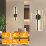 Dehobo LED Wandleuchte Akku 40 cm – kabellos dimmbar mit Fernbedienung, 2er Set – Bild 4