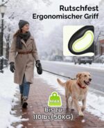 Pecute Rollleine 8m mit LED-Licht – Ausziehbare Hundeleine für Grosse Hunde bis 50 kg – Bild 6