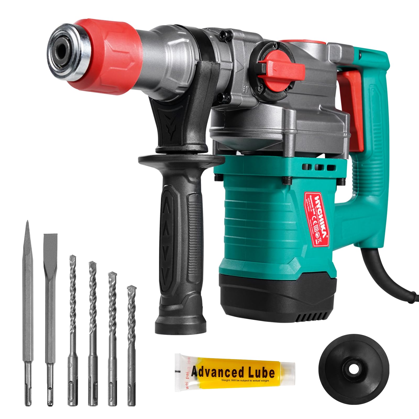 HYCHIKA Bohrhammer SDS-Plus 900W – Schlagbohrmaschine 4400 BPM für Beton & Stein