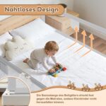 Tubiaz Kinderbettgitter 3er-Set – Höhenverstellbar 64–96 cm für Kleinkinder – Bild 6