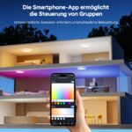 Modlicht LED Deckenleuchte Ø30cm Smart RGBIC – Alexa & App steuerbar, 28W dimmbar – Bild 4