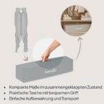 Lionelo Amelie Reisebett mit Matratze – Faltbares Babybett ab Geburt bis 15 kg – Bild 9