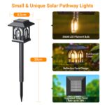 TuyLuxe 8er Set Solarleuchten Garten – Warmweiss 3000K LED für Außen, Hof & Balkon – Bild 5