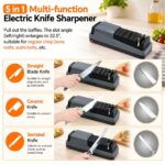 SOONHUA Elektrischer Messerschärfer 48W – 3-Stufen Automatikschleifer für Messer & Scheren – Bild 4