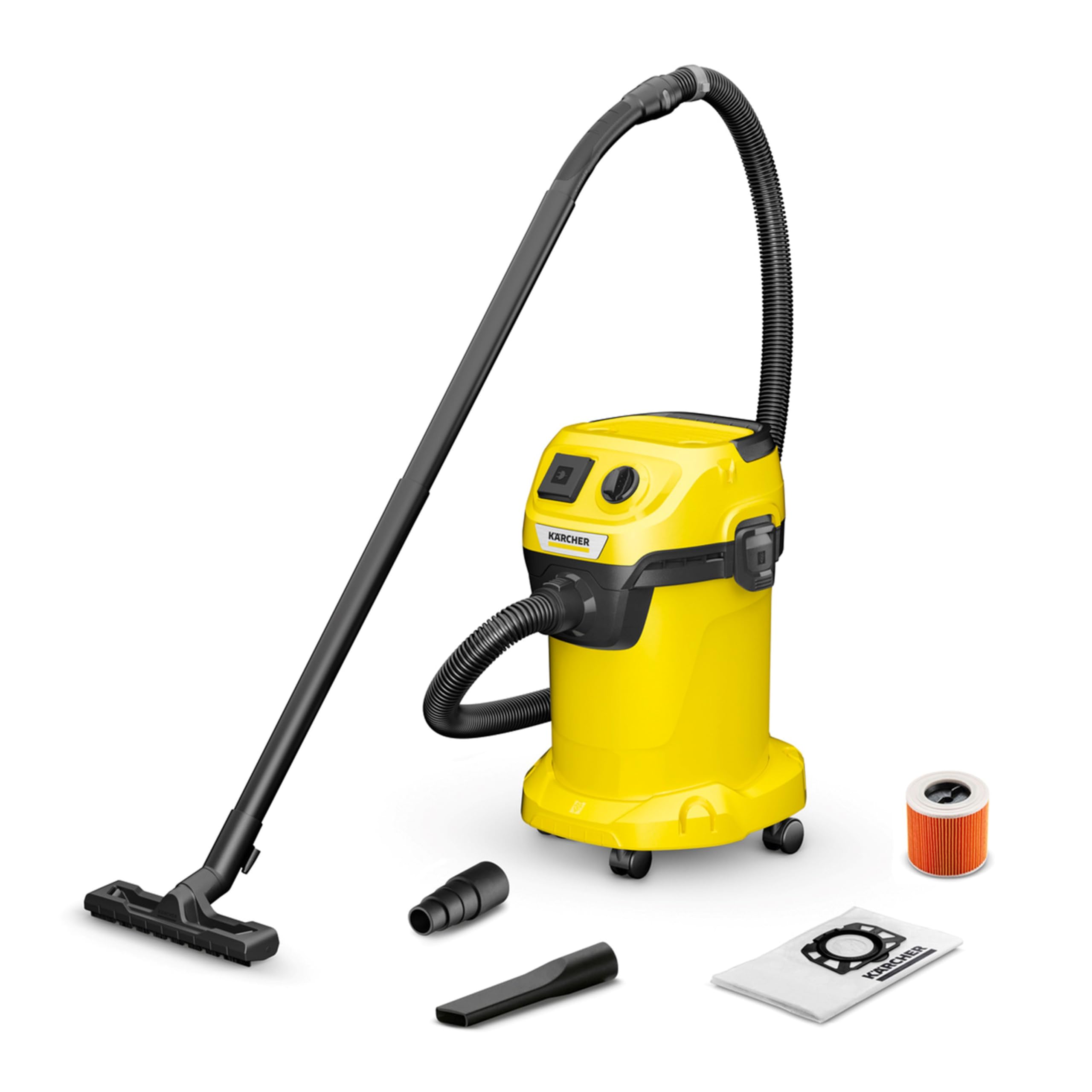 KÄRCHER WD 3 P V-19/4/20 Nass-/Trockensauger 1.000 W – Vielseitig für Haus & Garten