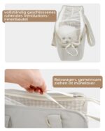 ONECUTE Hundetrage 43x19x31 cm – Soft Sided Transporttasche für kleine Hunde & Katzen – Bild 5