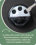 EDISHINE Bewegungsmelder-Wandleuchte E27 IP44 – Intelligente Außenleuchte mit Dämmerungssensor – Bild 5