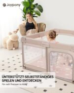 Joypony Laufstall Baby 127x127 cm – Sicherer Spielbereich mit 360° Netz für Kleinkinder – Bild 6