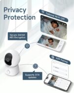 ARENTI Babyphone mit 5" Display & 1080P PTZ Kamera – App-Steuerung & Nachtsicht für Babys – Bild 3