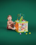 Hape Motorikwürfel «Kleine Tierchen» – Holz-Lernspielzeug für Kinder ab 1 Jahr – Bild 5