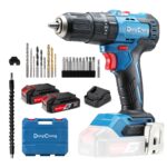 Dong Cheng 20V Akku-Schlagbohrschrauber 50Nm mit 2x2,0Ah – Professionelle 3-in-1 Kraft für alle Materialien